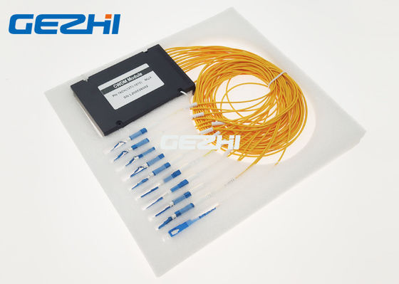 8 채널 CWDM 먹스 역다중화기 SC / 자동 위상 조정 1470년 - 1610nm + 1310nm 밴드 포트
