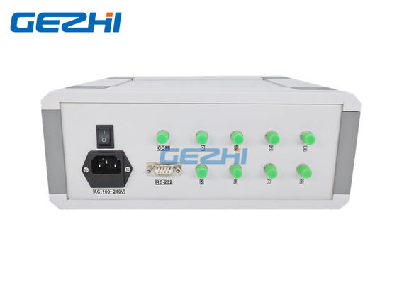 빠른 엇바꾸기 데스크탑 RS232 1x8 광학 스위치 장비