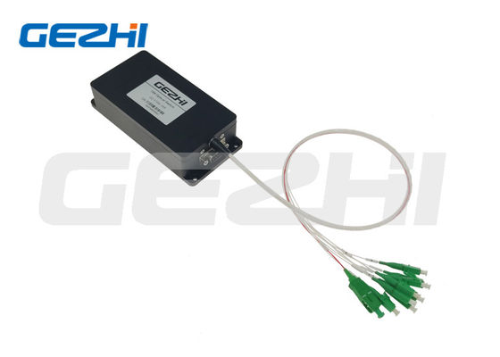 RS232 공용영역을 가진 1260~1650nm 1x8 광 스위치 500mW FSW-1x8-SM
